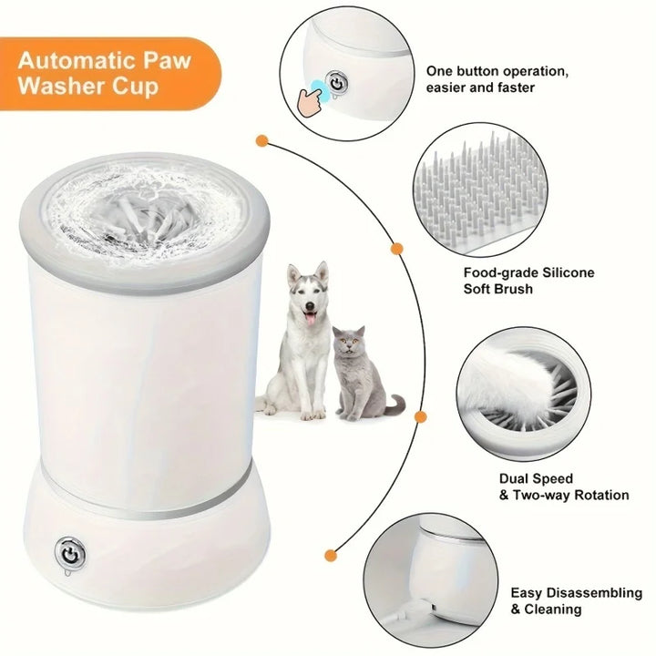 Automatic Dog and Cat Paw Cleaner - Quick and Safe Cleaning