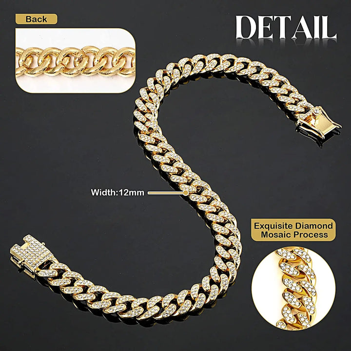 Luxury Cuban Chain Dog Collar